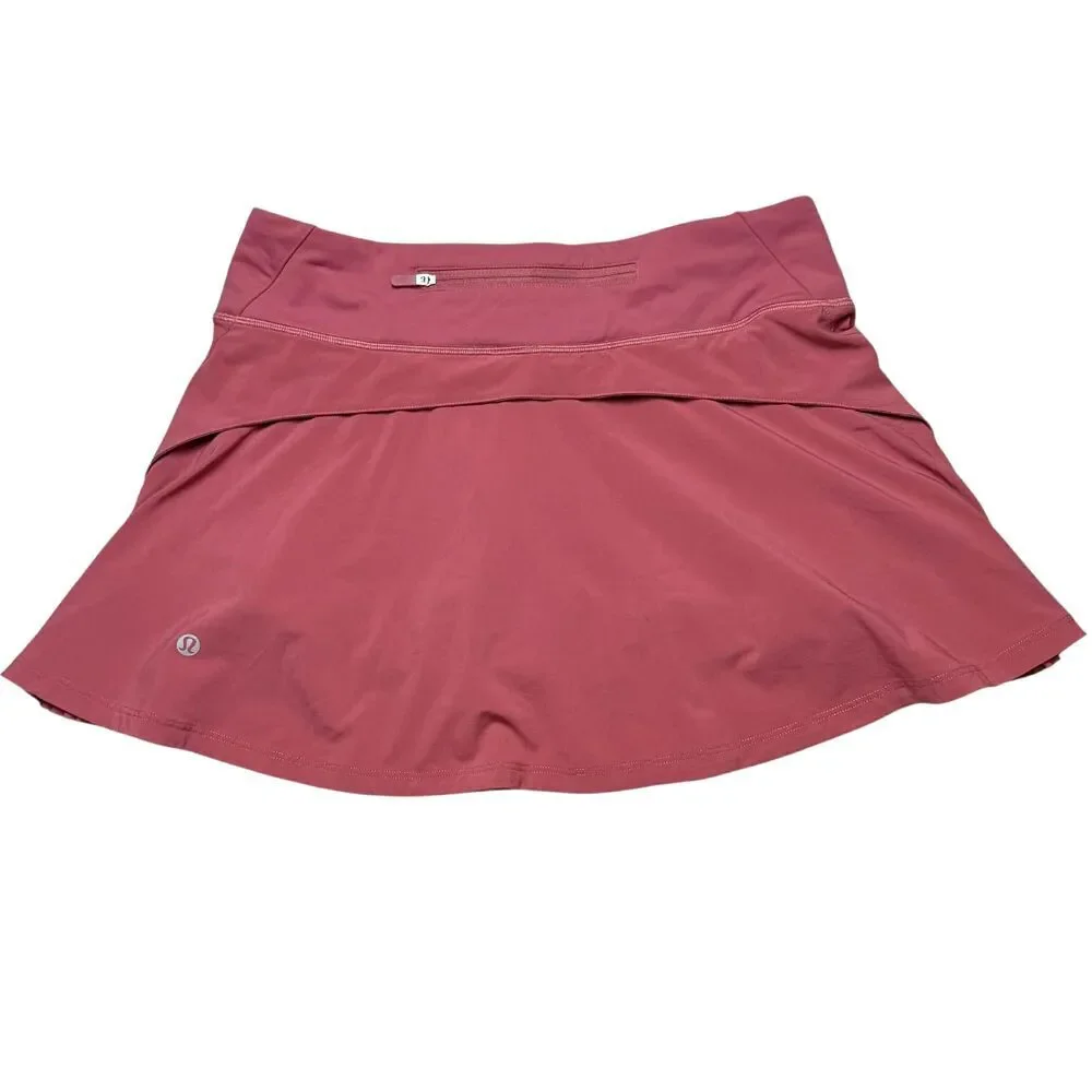 Lululemon Play Off The Pleats Mid-Rise Skirt  *Cherry Tint - Picture 4 of 8